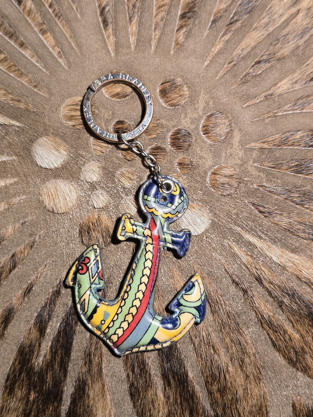 Vera Bradley Anchor Keychain